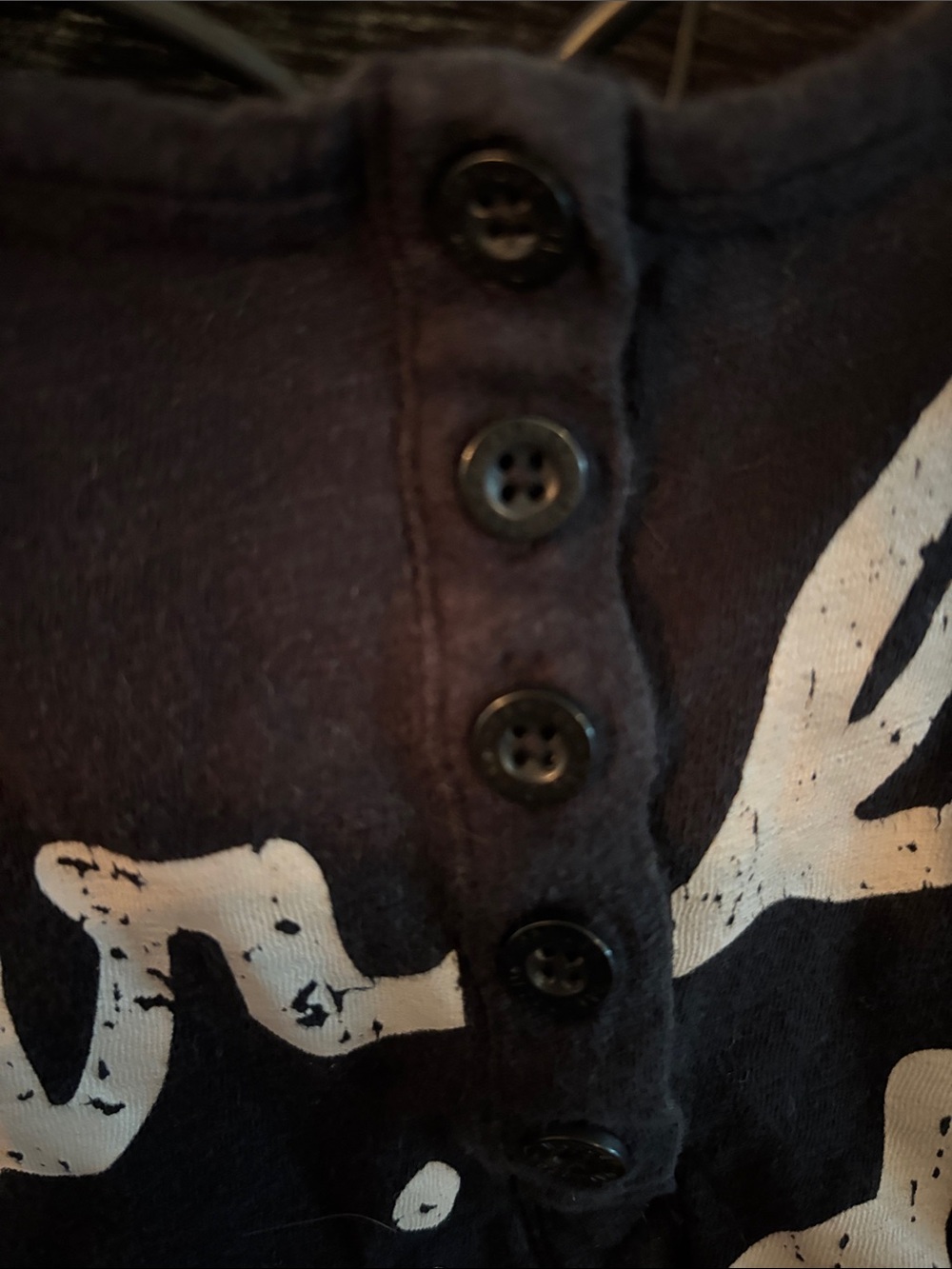 Harley-Davidson Black Long-Sleeve Logo Henley - Picture 2 of 9
